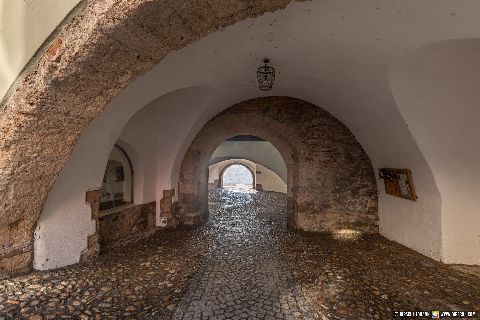 Gemeinde Schärding Bezirk Ried Durchgang zum Inn Promenade (Dirschl Johann) Österreich RI